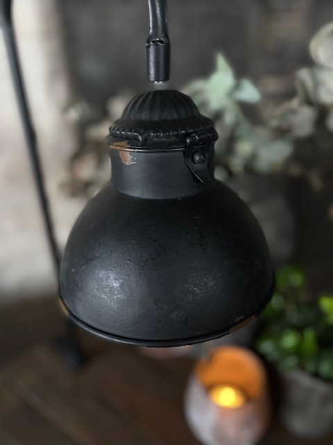 Klemlamp &quot;antique black&quot;